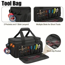 14"Durable Heavy Duty Durable Portable Tool Storage Bag Organizer,Large capacity