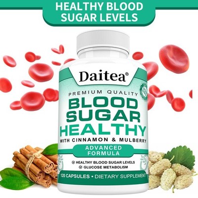 Premium Quality Blood Sugar Health Supplement with Cinnamon & Mulberry