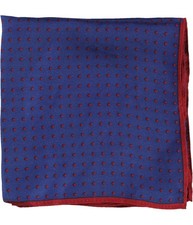 Club Room Mens Polka Dots Pocket Square, Blue, One Size