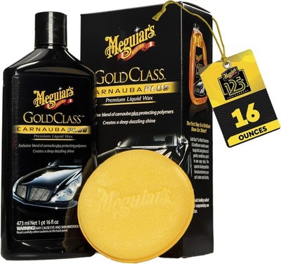 Meguiar's G-7016 Gold Class Clear Gloss Carnauba Liquid Automobile Wax,,,