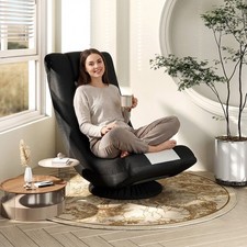 Adjustable Backrest 360° Swivel Floor Chair for Gaming Use