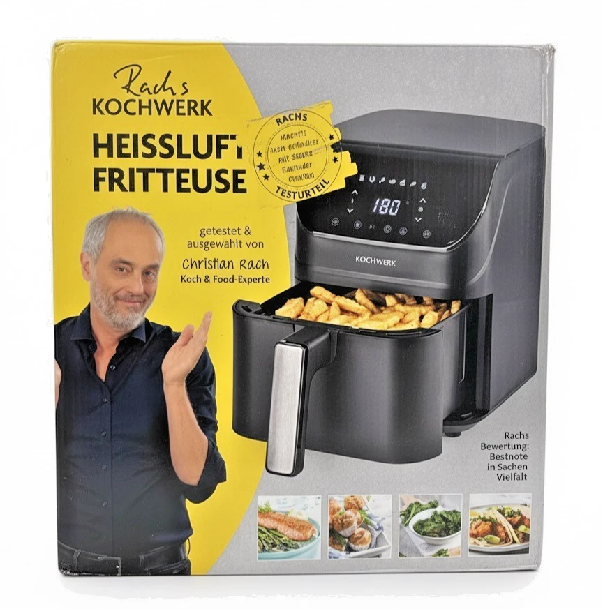 RACH’S KOCHWERK 3in1 Heißluftofen Grill Fritteuse | Airfryer | Neu & OVP