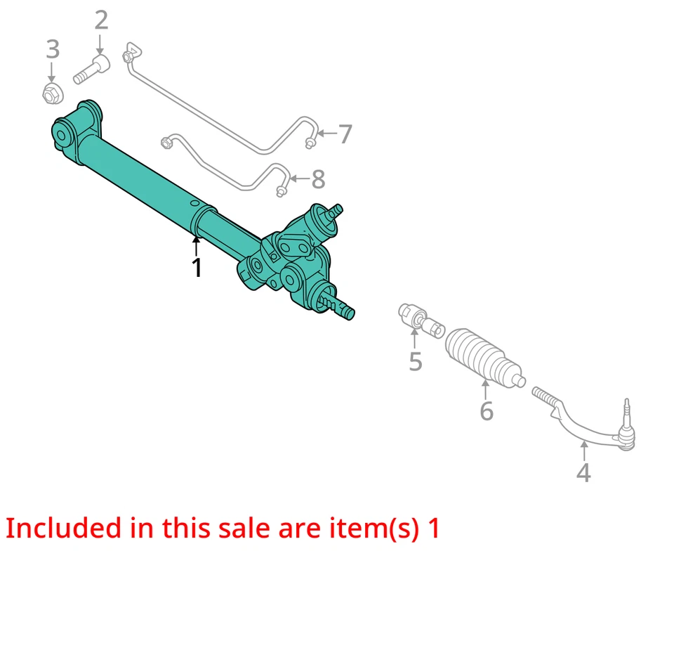 Saab 9-7x 2007 cremallera de engranajes de dirección y piñón OEM 89 k millas - LKQ398788215 Foto 4 de 4