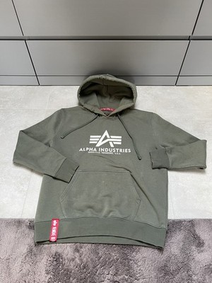 Alpha Industries Kapuzen Sweatshirt GR M Hoddie Oliv 