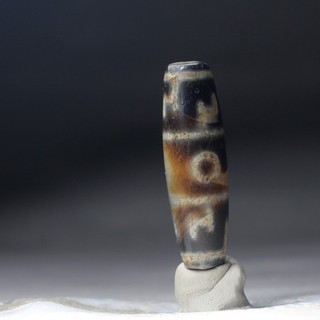 Tibetan Old Dzi Agate Bead "Eyed" Amulet Pendant from Tibet 38733