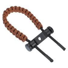 15.75 Inch Bow Wrist Sling 550 Paracord Strap Compound Leopard Print 1 Count