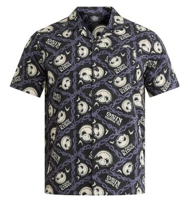 Disney Nightmare Before Christmas Mens Button Up Shirt Size M Jack Skellington