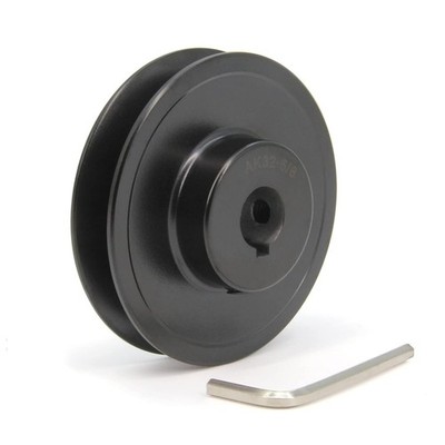 AK32 Single Groove Web Sheaves,3.2'' OD 5/8'' Bore V-Belt Sheave Cast Iron for ...