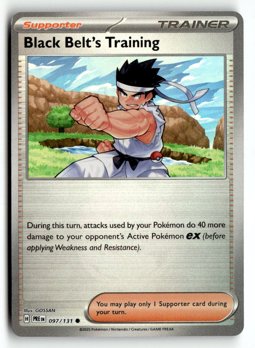 Black Belt's Training (Poke Ball Pattern) 97/131 Prismatic Evolutions Pokemon NM
