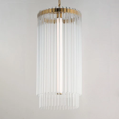 Maxim 38426CL Jolie 14"W LED Pendant - Brass - Picture 8 of 9