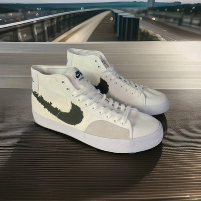 Nike SB Blazer Court Mid Canvas Sneaker High Tops Men s Size 11.5 DM8553-100