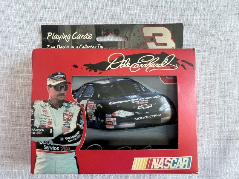 Limited Edition Dale Earnhardt Collector Tin & 2 Decks of Unopened Playing Cards