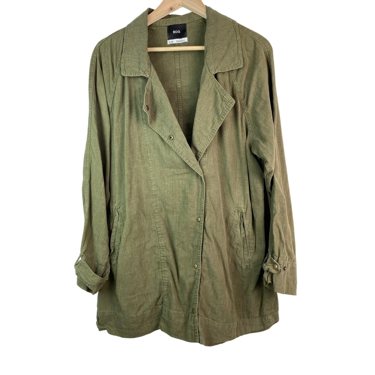 Veste Militaire Urban Outfitters - Vert, Légère, Taille M, Mi-saison - Occasion