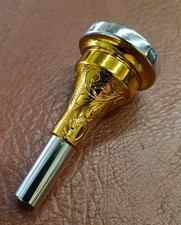 #1 Alto Horn Engraved Mouthpiece M&H Double Cup  Boquilla Armonia O Saxor #1