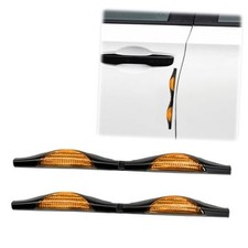 2PCS Car Door Anti-Collision Strip, Car Side Door Edge Guards Protector Orange