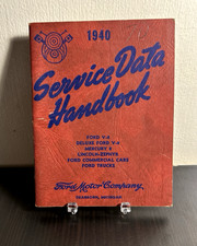 1940 Ford Service Data Handbook V8 Mercury Lincoln Zephyr Truck Original 1940 Ford Service Data Handbook V8 Mercury Lincoln Zephyr Truck Original