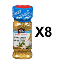 Club House Seasoning Blends Salt Free Garlic Herb 142g Spice Powder 8 Packs