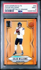2025 Panini Donruss Elite - Caleb Williams #99 Status Metallic Orange /849