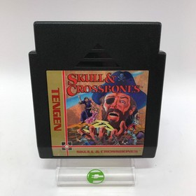 Skull and Crossbones (Nintendo NES, 1989) w Dust Cover and Manual