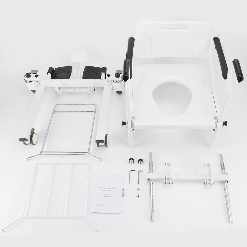 Patient Chair Transferred Lift Wheelchair Removable Split Type 250 lb`