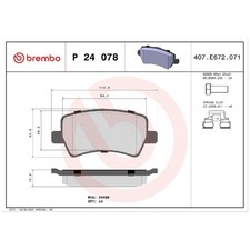 Satz Bremsbeläge Bremsklötze hinten für Land Rover Freelander 2 L359 | 245580