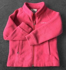 Columbia Fleece Girl  s Jacket 3T Pink Toddler Kids Baby Child Pockets Zip Front