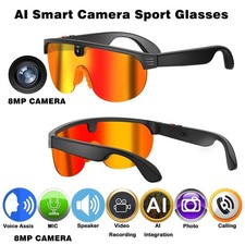 AI Smart Glasses Multifunctional Camera Bluetooth Call Voice Assistant Music
