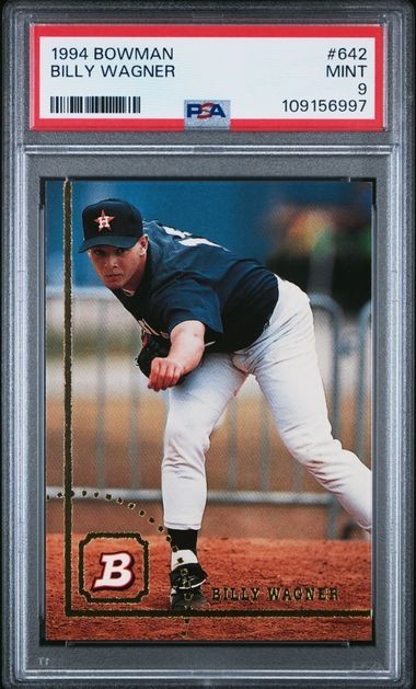 1994 BOWMAN #642 BILLY WAGNER ROOKIE RC PSA 9