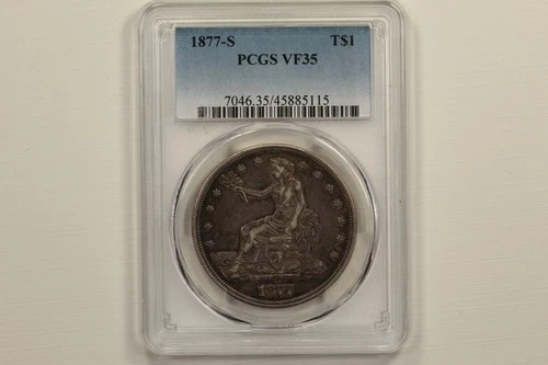 1877-S Trade Dollar PCGS VF35