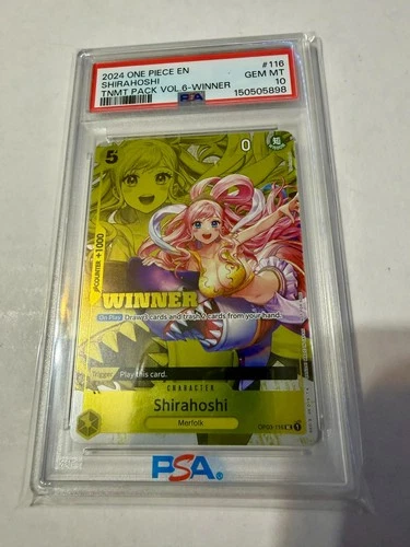 2024 One Piece Shirahoshi OP03-116 Tournament Pack Winner Vol.6 PSA 10