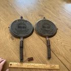 Vintage Griswold Cast Iron Waffle Maker No. 8 885E/886E As Found Needs Cleaned