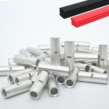 SVAAR 24PCS 6 Gauge Non Insulated Butt Connectors 6 AWG Uninsulated Butt Spli...