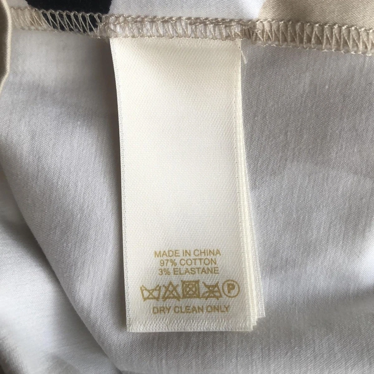 Auth Kate Spade Abito da donna beige bianco nero