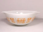 As Is Rare Pyrex Orange Amish Butterprint #444 Cinderella Mixing Bowl 4 QT VGC