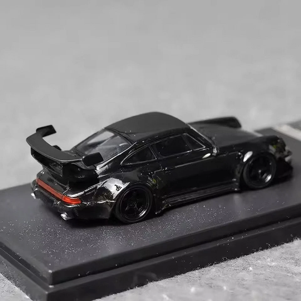 Llama Escala 1/64 Porsche 964 RWB Negro3 Diecast Coche Modelo Colección Juguete Foto 4 de 4