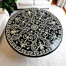 Table En Marbre MOP - Design Sur Mesure 36" Décor
