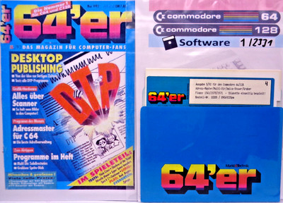 COMMODORE 64/128 -- 64's ISSUE 5/92 (MARKET & TECH - FLOPPY DISK TO BOOKLET)