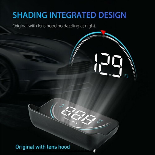 Car Speedometer Head Up Display HUD OBD2 Gauge Overspeed Temp Alarm Odometer RPM - Picture 3 of 10