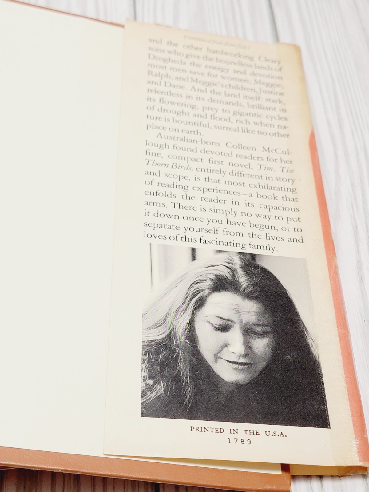 FILA The Thorn Birds Collen McCullough HC 1977 Harper & Row Dust jacket Book Club