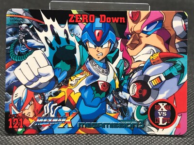MEGA MAN X MEGA MISSION3 CARD DASS TCG CAPCOM BANDAI 1996 JAPAN Rare No.121 F/S