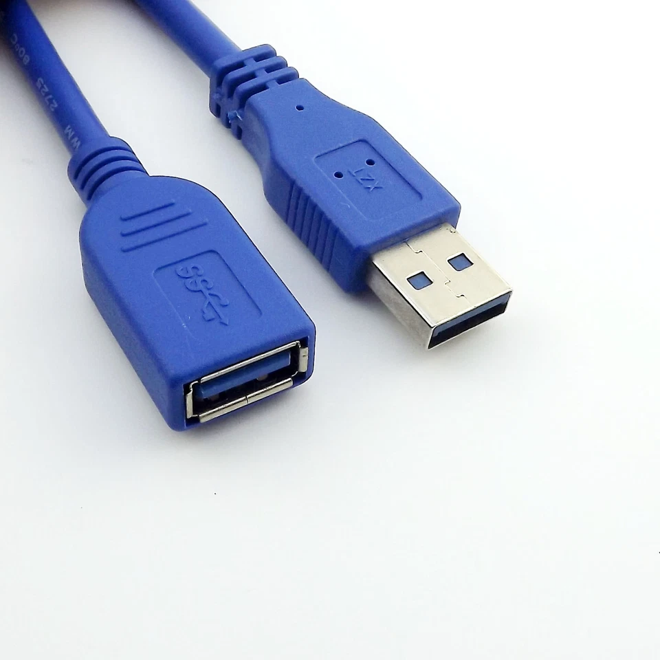 1.5M/5FT USB 3.0 A Male Plug To A Female Socket Super Fast Extension Cable Cord - Image 2 of 4
