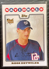 2008 Topps Gold Foil Ross Detwiler (RC) #92 Ex-NrMT