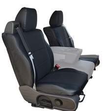 For Ford F-150 Black Custom Fit 2 Front Seat Covers Pair Built In Seatbelt For Ford F-150 Black Custom Fit 2 Front Seat Covers Pair Built In Seatbelt