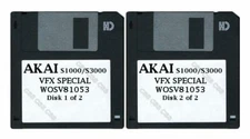 Akai S1000 / S3000 Set of Two Floppy Disks VFX SPECIAL WOSV81053