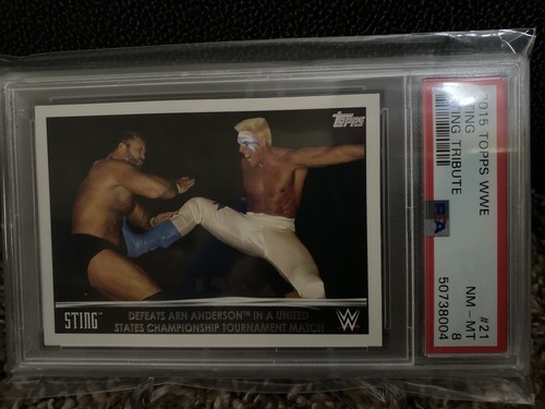Sting Topps Tribute 2015 #21 PSA 8 NM WCW WWE AEW Card POP 1 Arn Anderson - Picture 2 of 5