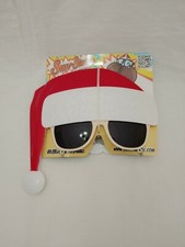 Santa Claus Sunstache Sunglasses Christmas Glasses Costume Accessory Novelty