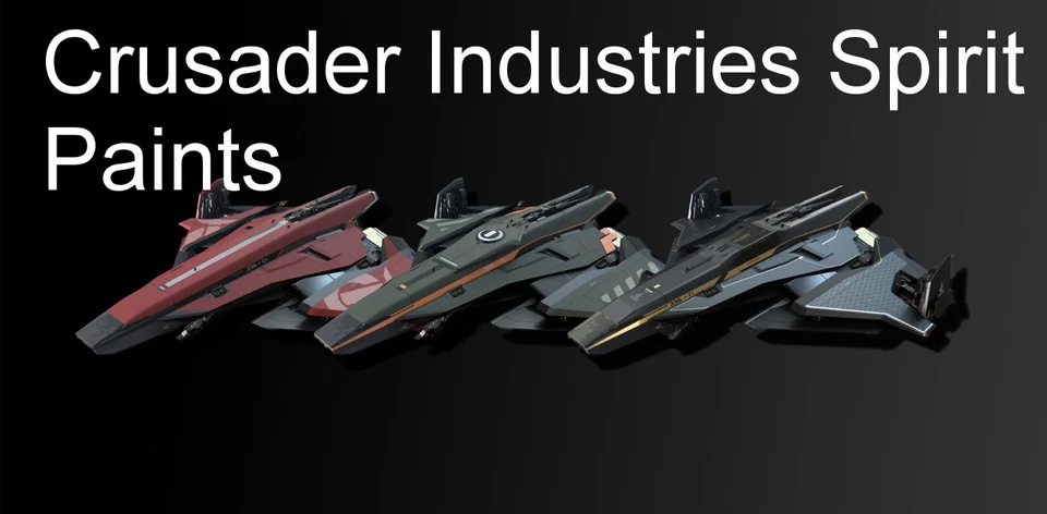 Star Citizen - Crusader Spirit - Crimson Paint / Intrepid Paint / Olympia Paint