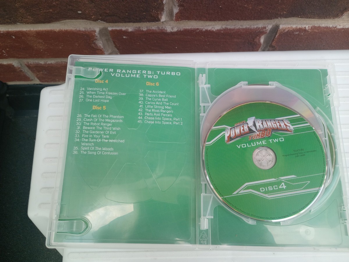 POWER RANGERS TURBO 2 (Region 1 DVD,US Import.) 3-disc