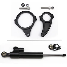 Motorcycle Steering Damper Stabilizer Bracket Mount Kit For Wolf King GT Scooter