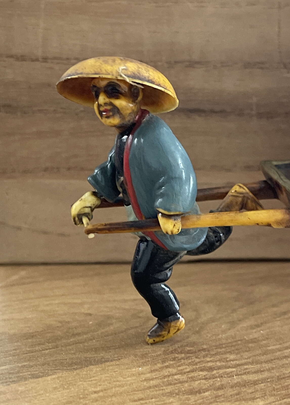Vintage Japanese Rickshaw Celluloid Figurine 4" Long eBay